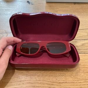 Gucci Burgundy Sunglasses with Case
